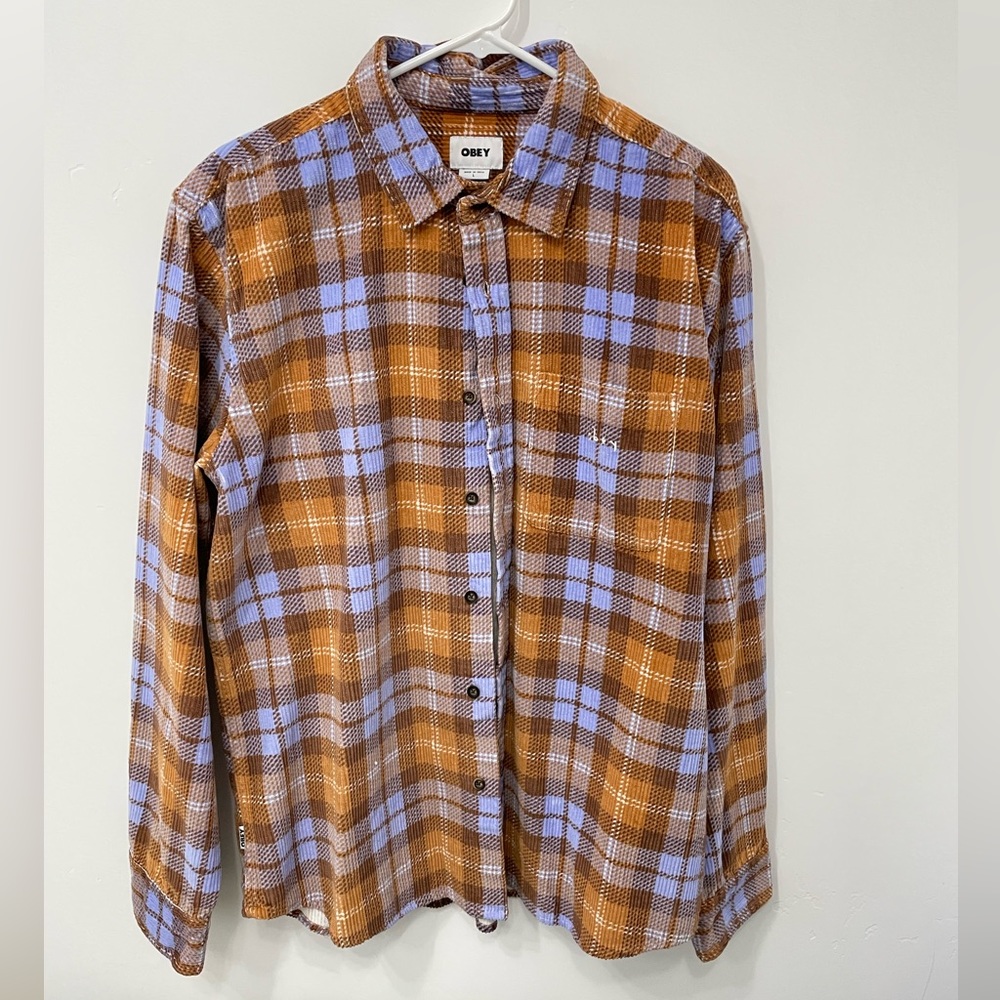 OBEY corduroy button up jacket